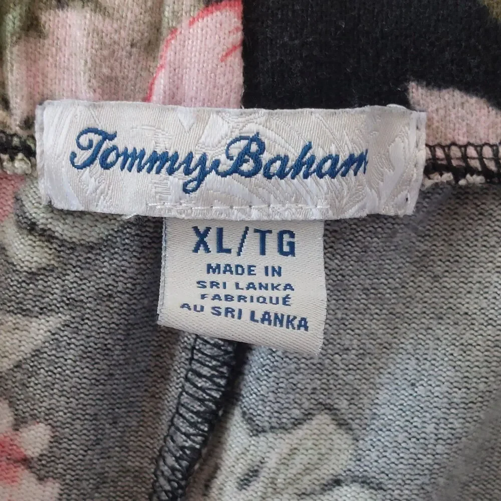 Tommy Bahama Floral Loungwear Pajamas Top & Pants Set Women's XL Cozy Microfiber